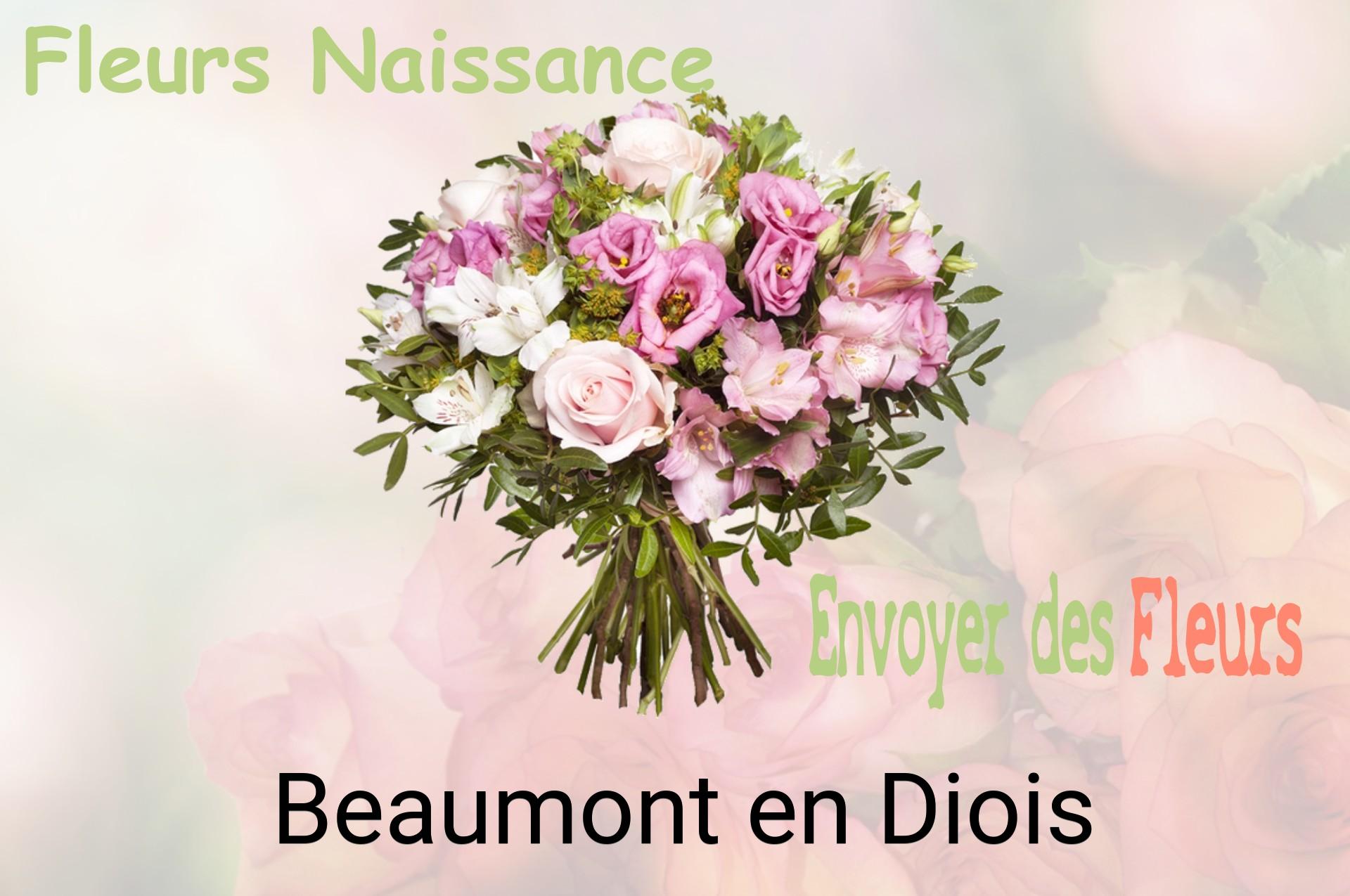 Bouquet de fleurs de naissance livré à Beaumont-en-Diois